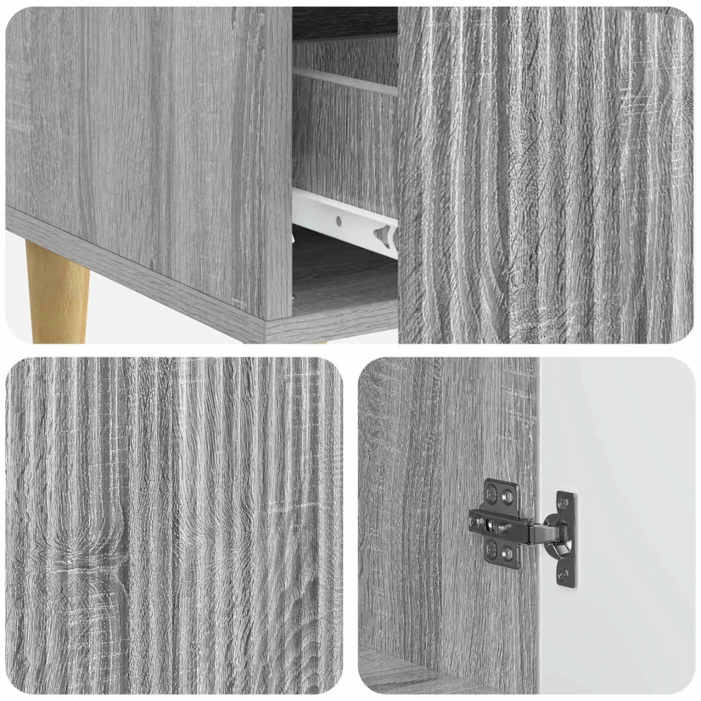 Credenza Grigio Sonoma 66 x 34,5 x 95 cm Legno ingegnerizzato