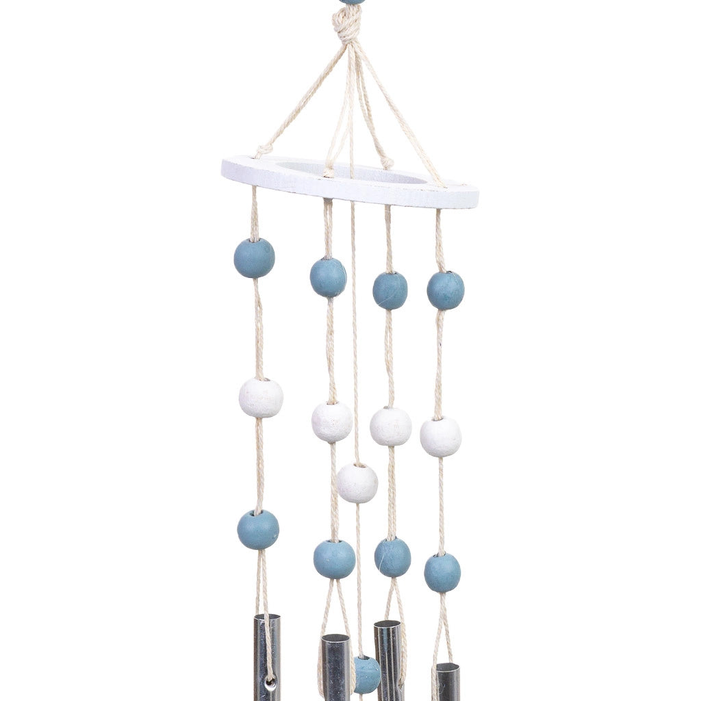 Carillon a vento in legno blu 9x9x90h cm