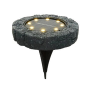 SEGNAPASSO SOLARE EFFETTO PIETRA MARTE GRIGIA LED 1,6W 3000K GIOCOPLAST