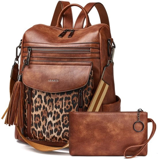 Borsa a Spalla e Portafoglio per Donne, Borsa da Viaggio in Pelle, Borsa da Donna con Spalla Regolabile, Dimensioni: 12,5 x 5 x 13 pollici