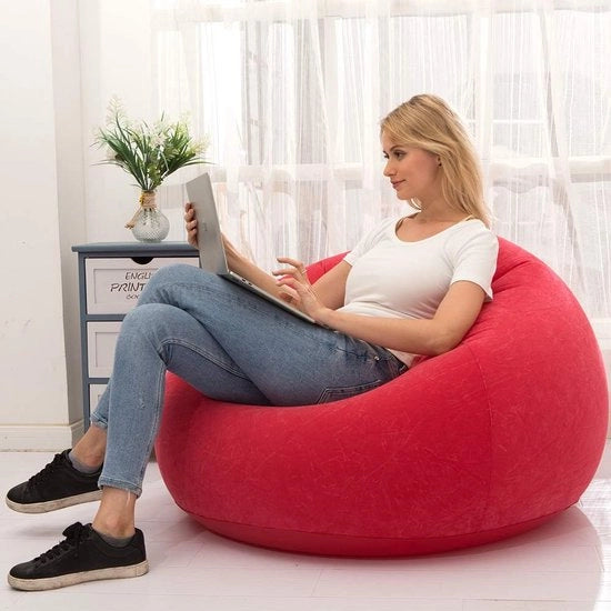 Sedia Inflabile - Sedia Inflabile - Sedia Inflabile con Braccioli - Sedia Inflabile da Lounge - Sedia Inflabile con Cuscino
