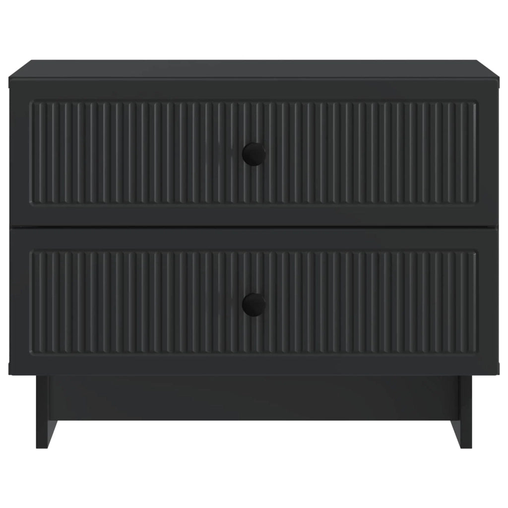 Armadio da Notte Nero 62 x 34,5 x 47,5 cm Legno ingegnerizzato