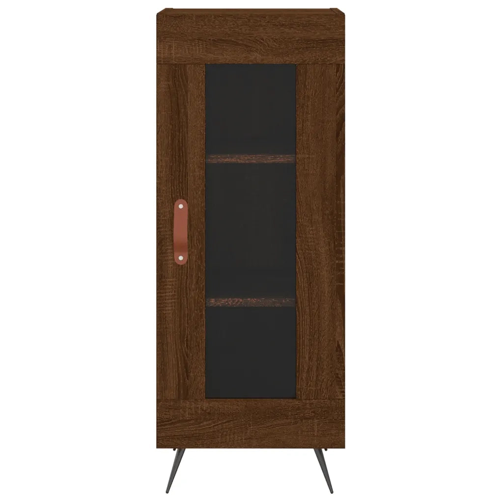Credenza Rovere Marrone 34,5x34x90 cm in Legno Multistrato 828771