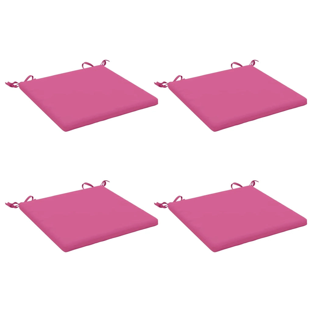 Cuscini per Sedia in 4 Pezzi SOEST 4 pz 100% Poliestere Rosa 944348