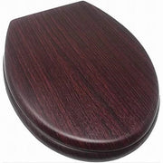 Trade Shop - Copriwater Universale In Legno Mdf Tavoletta Bagno Wc Cerniere Legno Scuro 52947a -