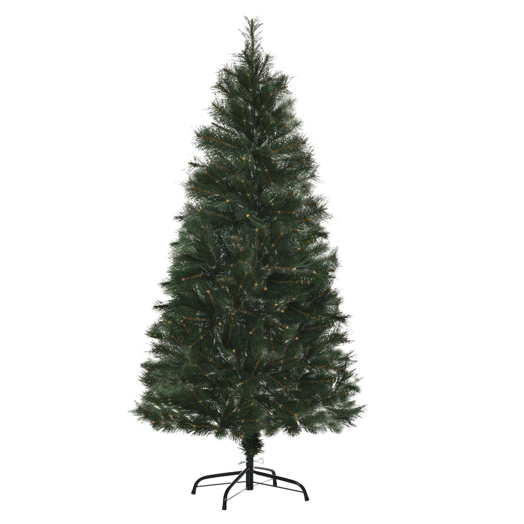 Albero di Natale Artificiale 150 cm ¨C zephmum ¨C Verde con Base Pieghevole in Acciaio