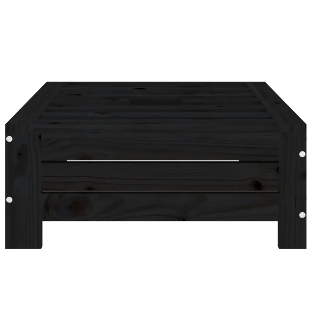 Copertura per Base Ombrellone-Supporto per ombrellone Nera in Legno Massello di Pino