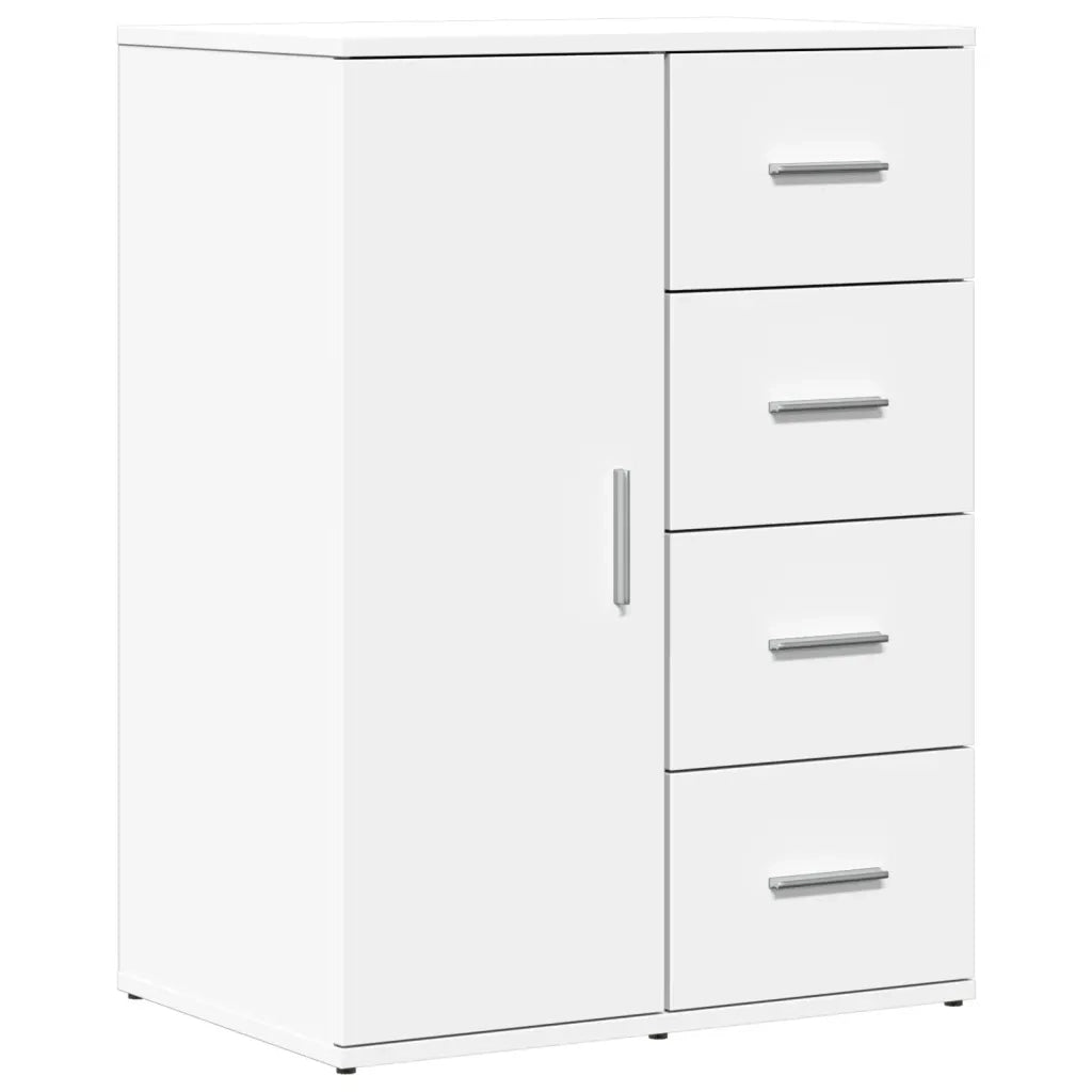 Credenza Bianca 59x39x80 cm in Legno Multistrato 840534