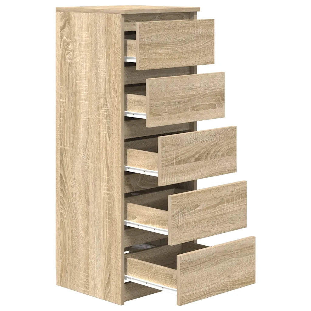 Credenza con Cassetti Rovere Sonoma 37,5x35x99 cm in Truciolato 861762