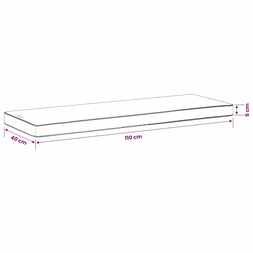 Cuscini per Panchina a 2 Pezzi VUGHT 2 pz 100% Poliestere Blu 951179