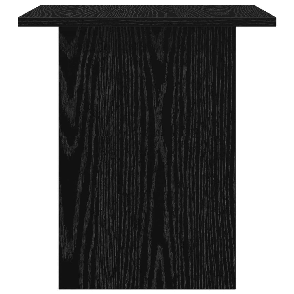 Comodino Rovere Nero 41 x 40 x 45 cm Legno multistrato