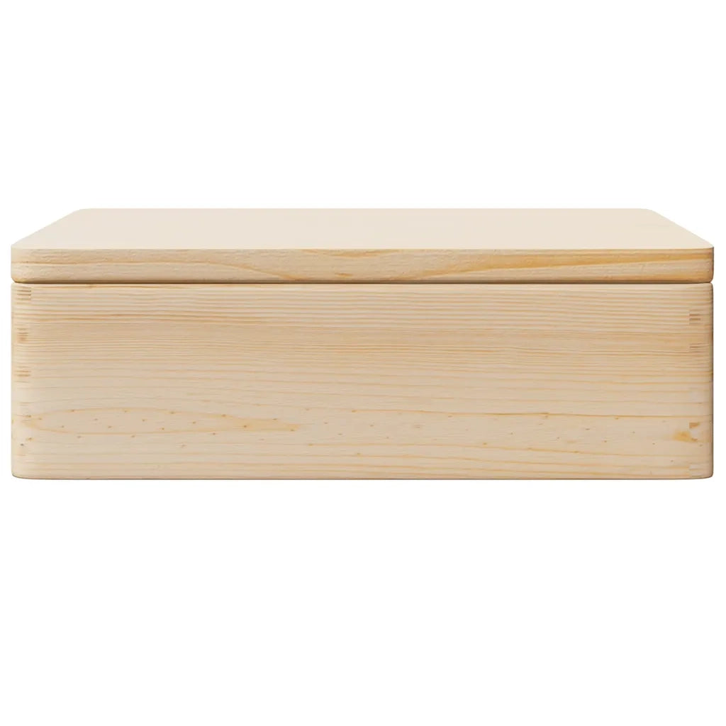 Scatola in Legno con Coperchio&Manici 40x30x13 cm Legno di Pino 4017391
