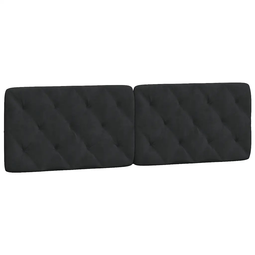 Giroletto senza Materasso-Struttura Letto Nero 160x200 cm in Velluto 615489