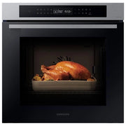 Samsung NV7B4040VBS Forno Elettrico Multifunzione da incasso a Vapore Capacita' 76 Litri Classe Energetica A 20 Programmi Wi-Fi Vocale Assistente 59,5 cm Nero-Acciaio Inossidabile