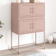 Credenza-Buffet-Armadio da cucina Rosa 68,5x38,5x107 cm in Acciaio 863596