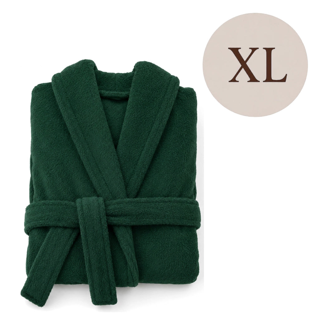 Satiza, Accappatoio 100% Cotone con Cappuccio, Verde
