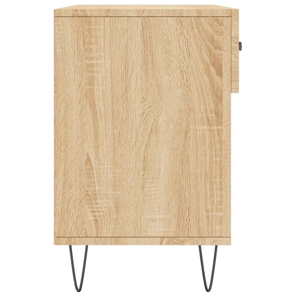 Panca Porta Scarpe | Scarpiera | Mobile per scarpe Rovere Sonoma 102x35x55 cm Legno Multistrato