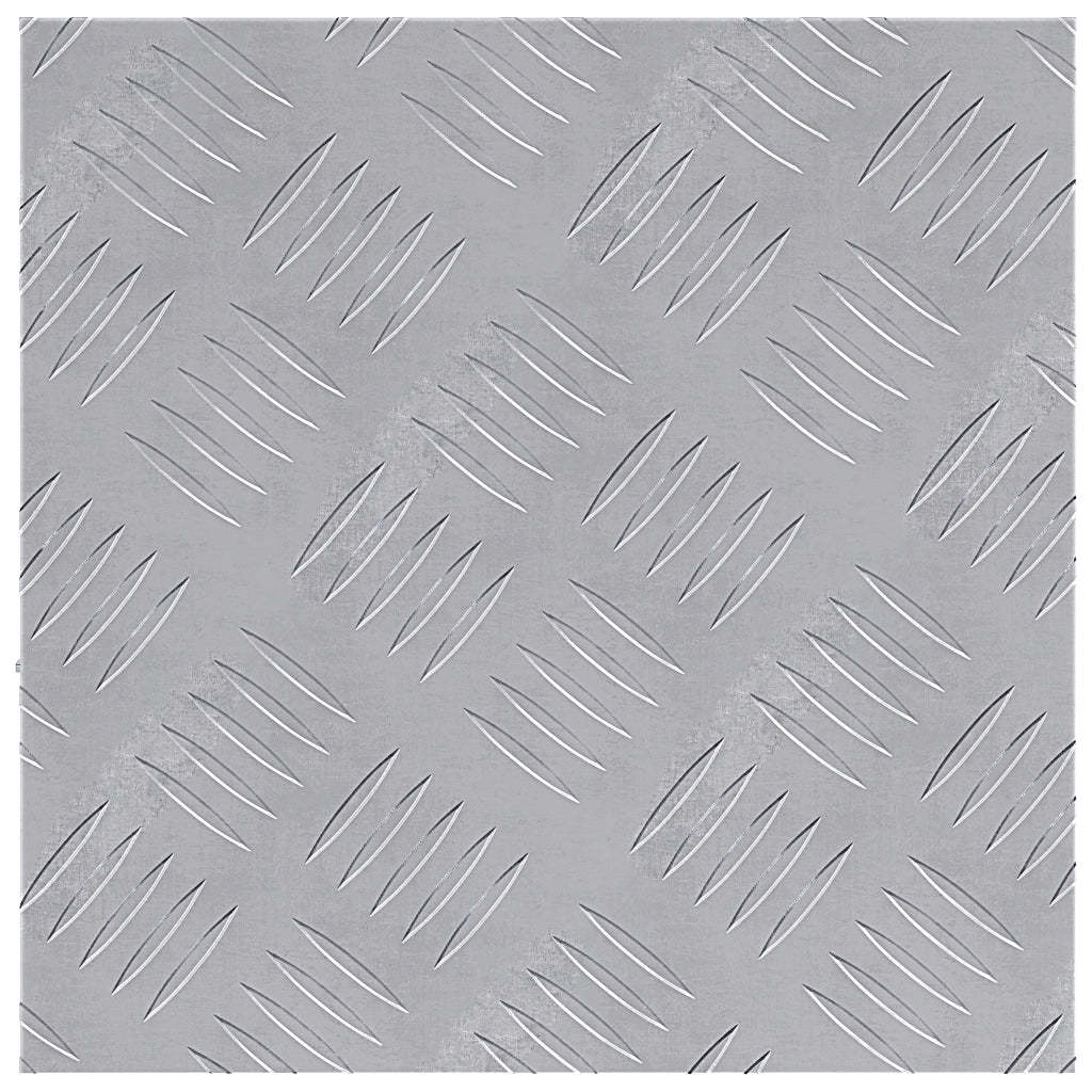 Pannelli di Alluminio a Scacchiera 4 pezzi Antiscivolo 30x30 cm