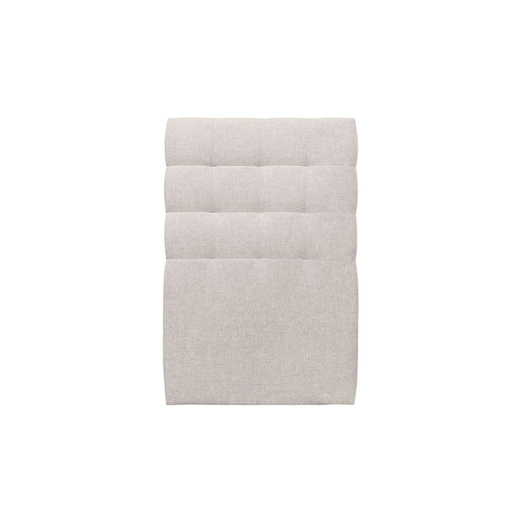 Letto 90x190 cm con testata imbottita - Tessuto Tela opaca
