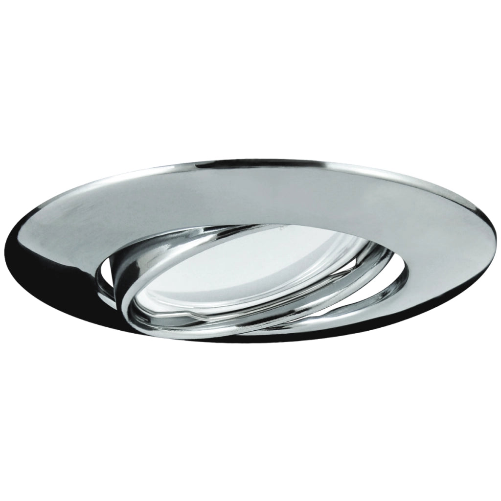 3 faretti incasso tondi cromati GU10 LED Polux OLIN