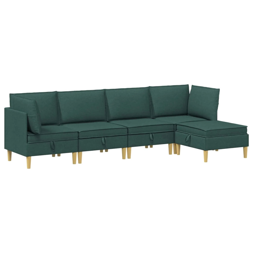 Set di divani modulari con spazio di archiviazione 5 pcs