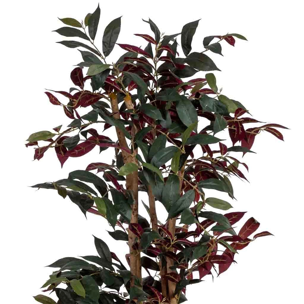 Albero decorativo artificiale con 500 foglie verde, 70x70x160 cm