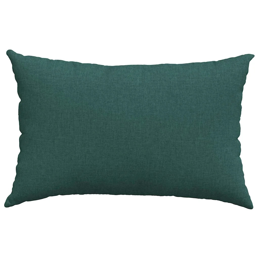 Cuscini da Divano 2 pcs Verde Scuro 60 x 40 cm Tessuto