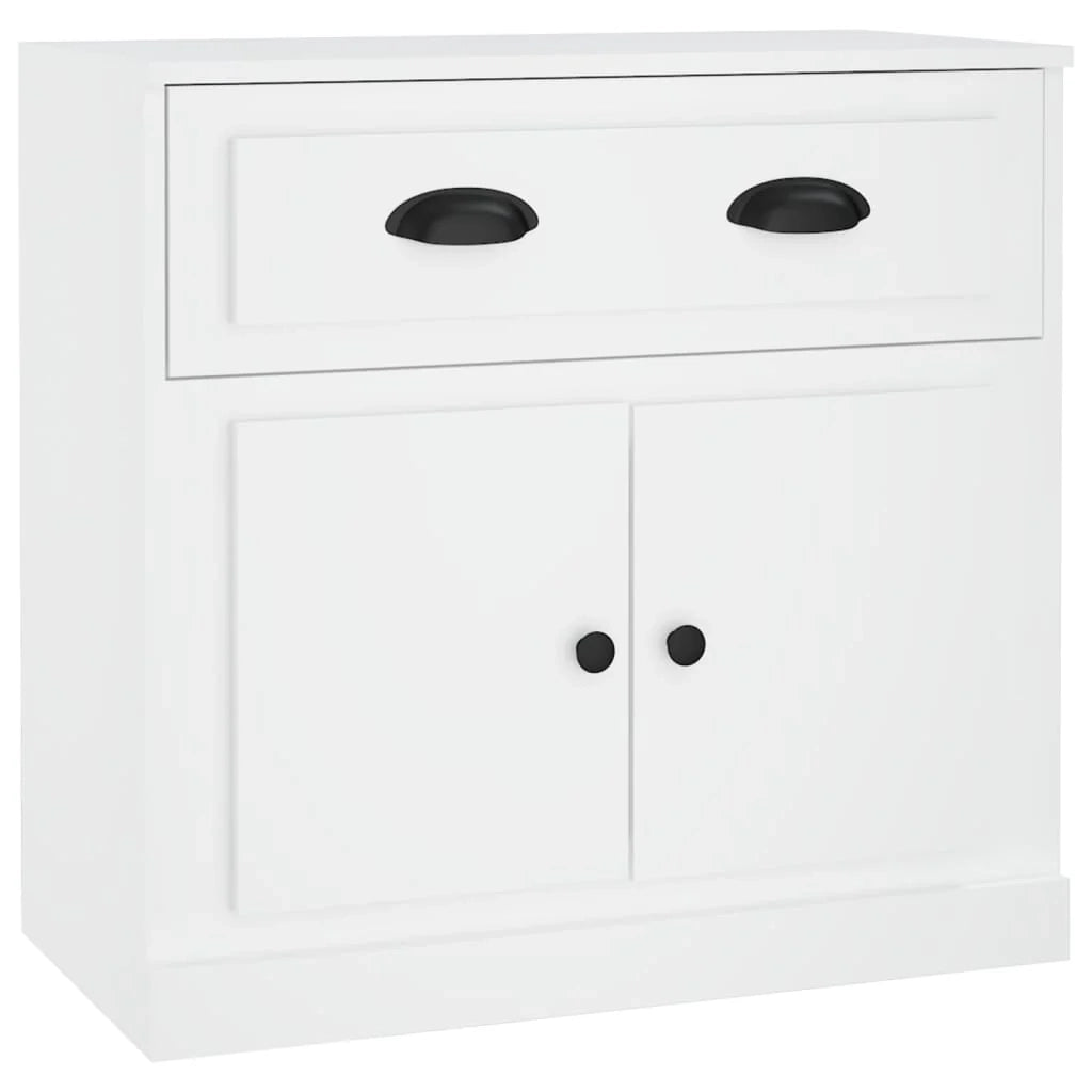 Buffet credenza cassettiera mobiletto mobile contenitore organizer per cucina soggiorno salotto 70 x 35,5 x 67,5 cm legno ingegnerizzato bianco 02_0030487