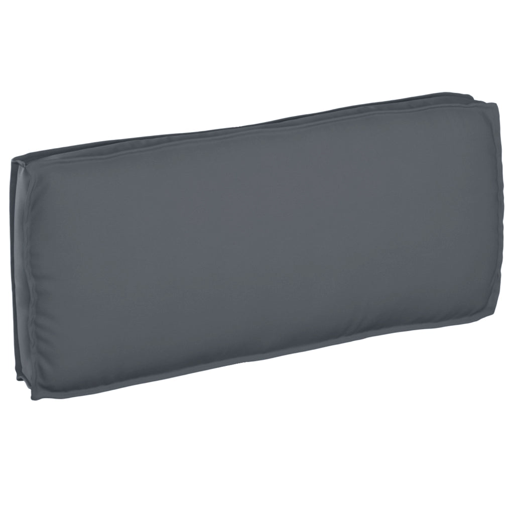 Cuscino per pallet per seduta/schienale Antracite 120x50x12 cm Tessuto Oxford