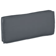 Cuscino per pallet per seduta/schienale Antracite 120x50x12 cm Tessuto Oxford