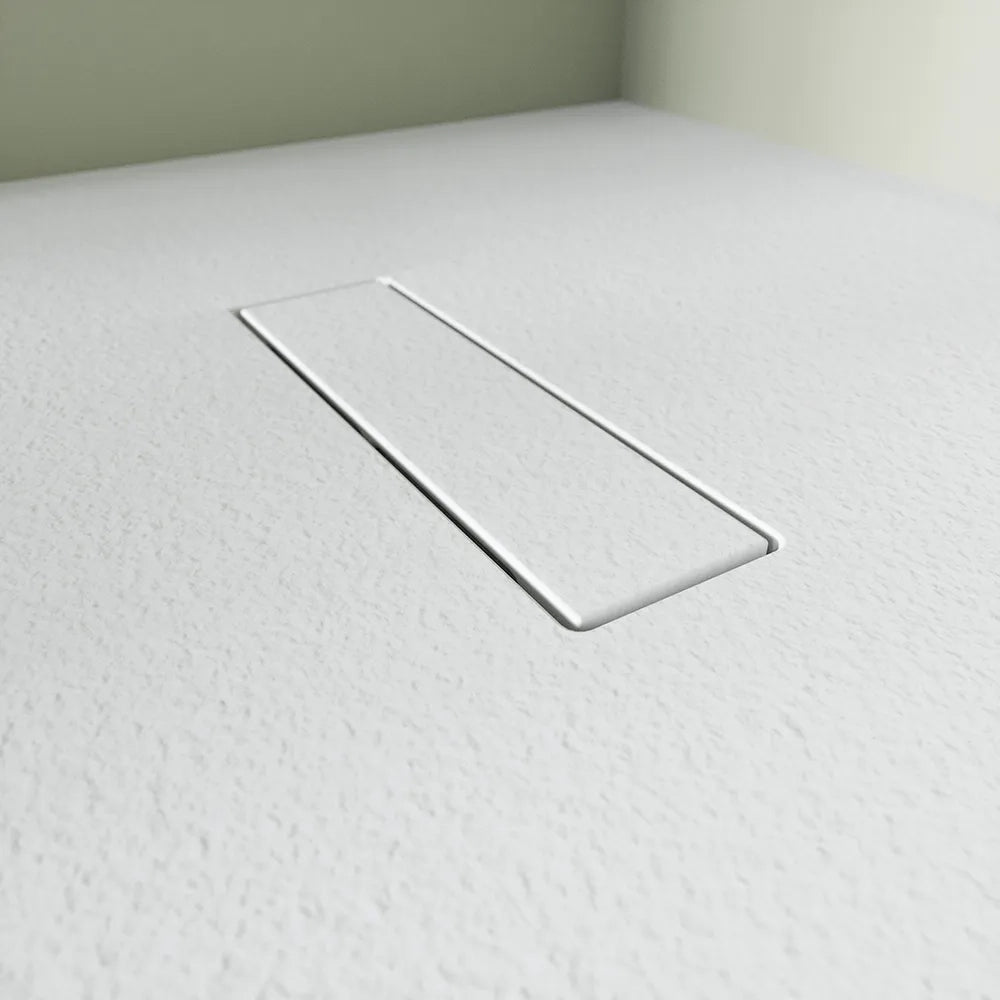 Piatto doccia 80x160 cm in marmoresina bianco effetto pietra | Merlera