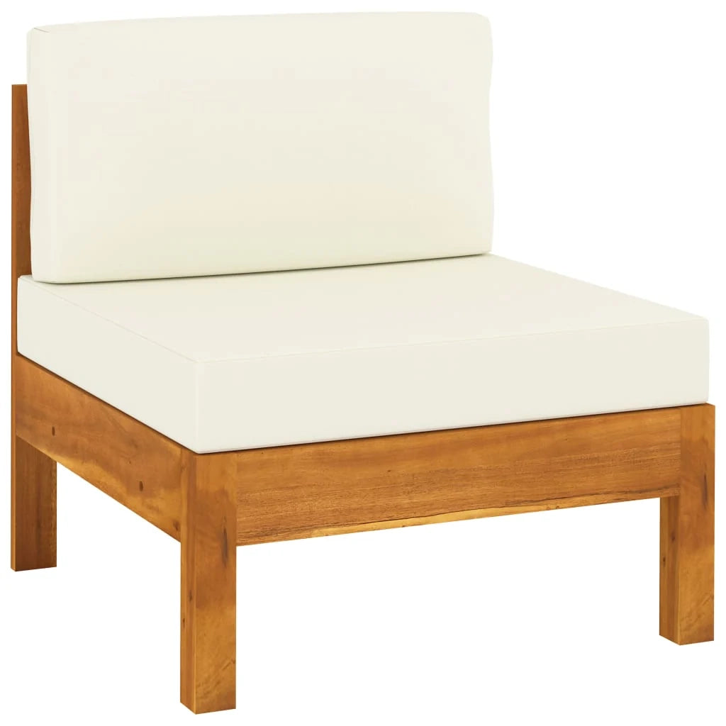 Set di mobili da giardino mobili da esterno 6 pezzi con cuscini bianco crema legno di acacia 02_0016638