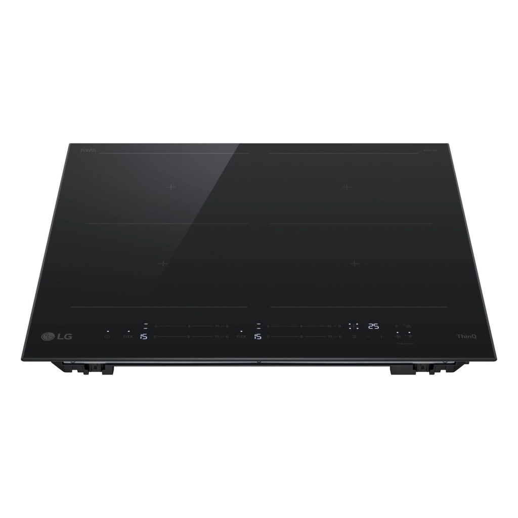 LG CBIZ2437B Piano cottura induzione 60cm, 7,4kW con limitatore, 4 zone, 2 flex, Wi-Fi
