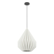 Lampadario A Sospensione Vintage Minting Acciaio Nero Bianco 1 Luce E27