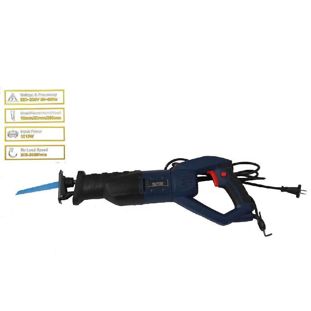 Trade Shop - Seghetto A Gattuccio Elettrico Seghetto 1010 Watt 2 Lame Legno Metallo Rrs260 -