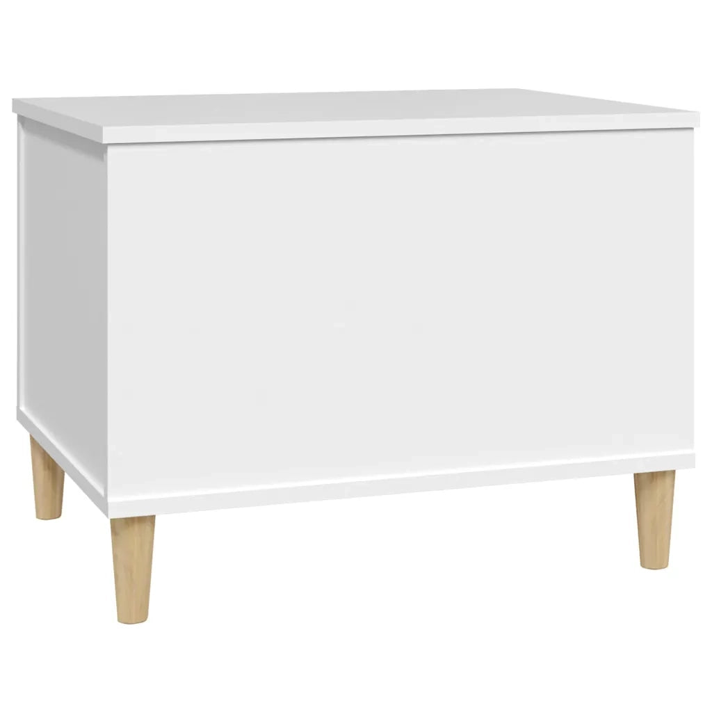 Tavolino da Salotto Bianco 60x44,5x45 cm in Legno Multistrato cod mxl 19667
