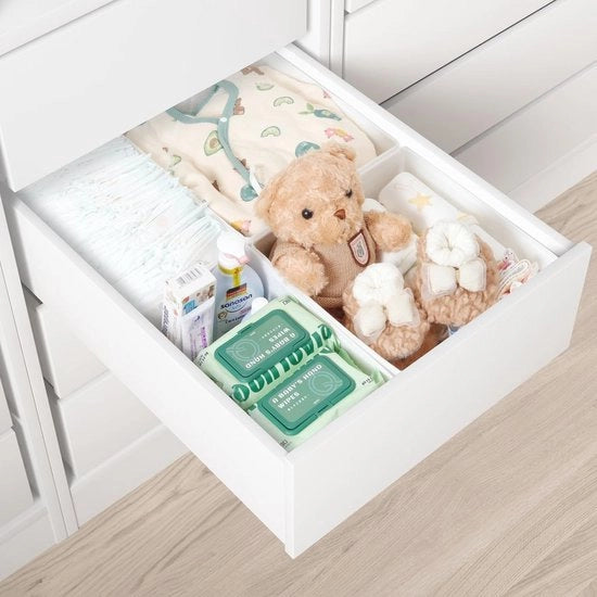 Organizzatore per armadio PAX 50 x 58 cm - pieghevole, lavabile e robusto - set da 4 - bianco