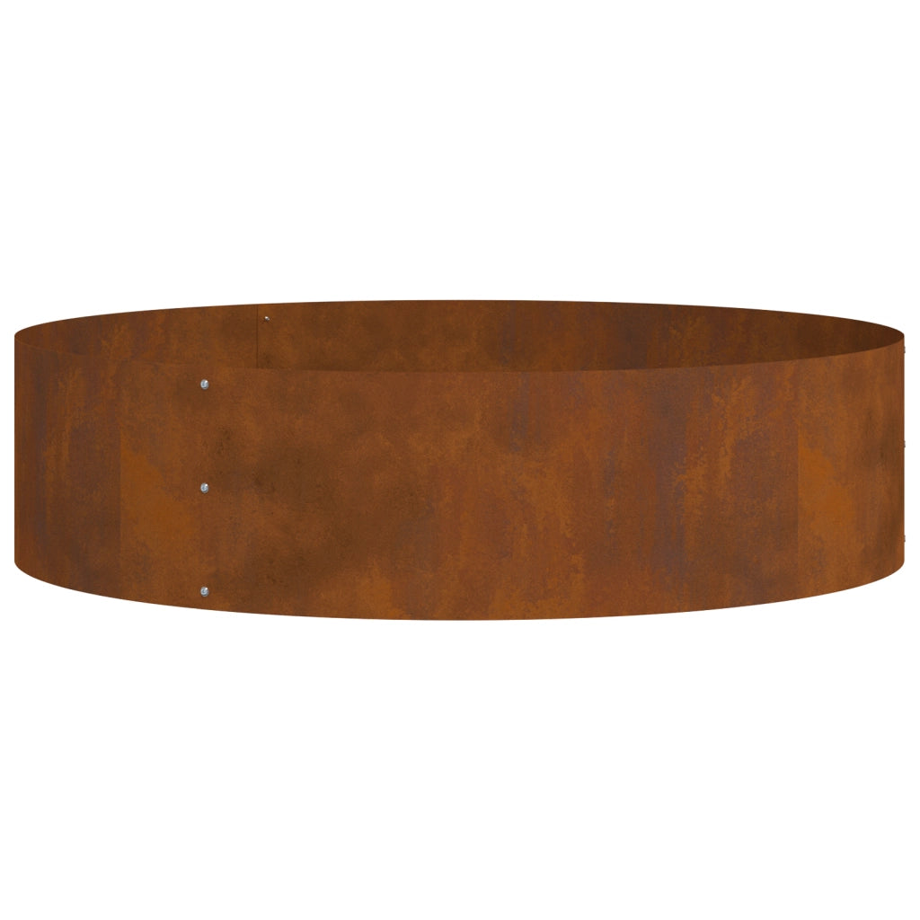 Fioriere in Acciaio Corten Acciaio Corten Grande Intarsi decorativi