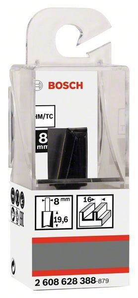2608628388 - Fresa dritta, 8 mm, D1 16 mm, L 20 mm, G 51 mm 8 mm, D1 16 mm, L 20 mm, G 51 mm