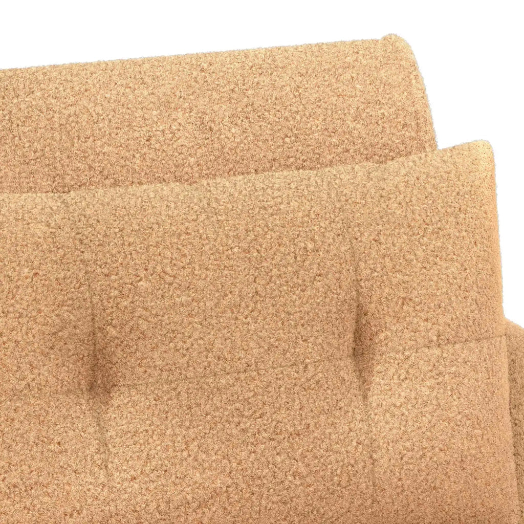 Loveseat con bottoni imbottiti Beige 117 x 67 x 77 cm Bouclé 42041827