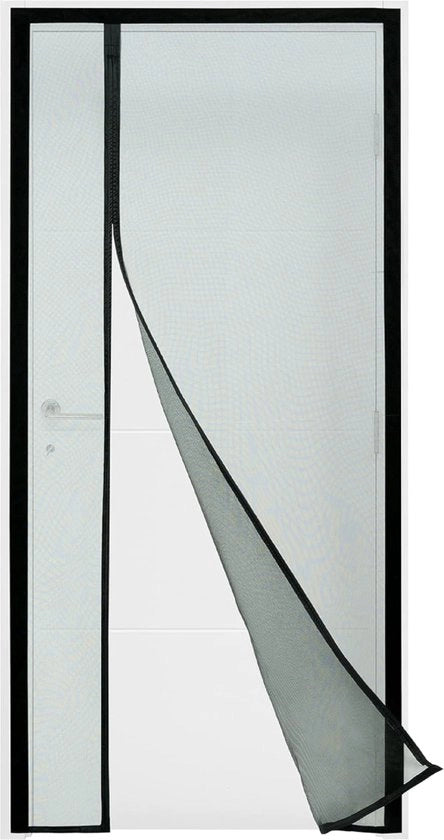 Maggente magnetico per porta - maggente porta finestra con apertura laterale per porte con maniglione - maggente magnetico per porte e finestre con letto a una piazza, potente, magnete (95 x 215 cm, nero)