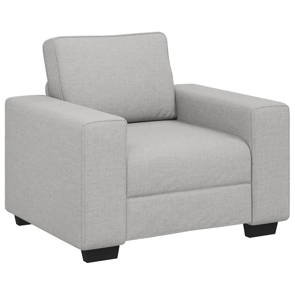 Divano Sedia-Poltrona-Sofa Relax Grigio Nuvola 55 cm in Tessuto 678279