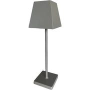 Lampada da tavolo led ricaricabile touch dimmerabile bar ristorante quadra tortora prequ'