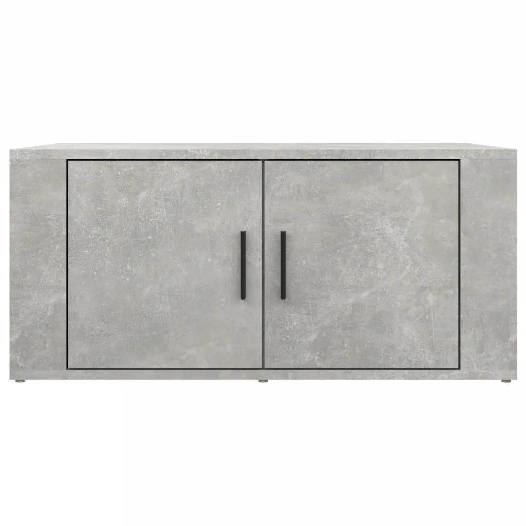 Tavolino Salotto Grigio Cemento 80x50x36 cm Legno Multistrato
