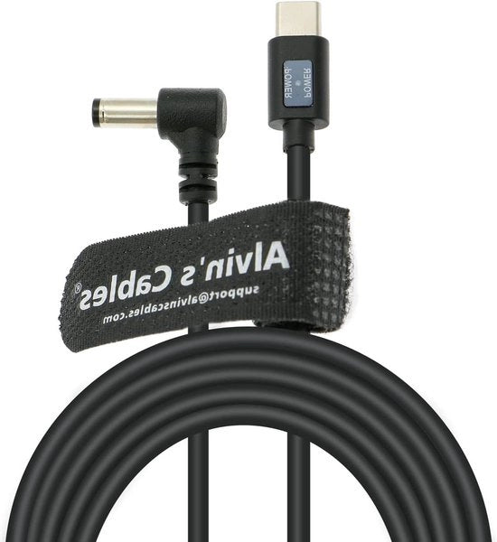 Cavo di alimentazione USB-C Type-C a DC 55 x 25mm 12V per monitor video 59ft/18m