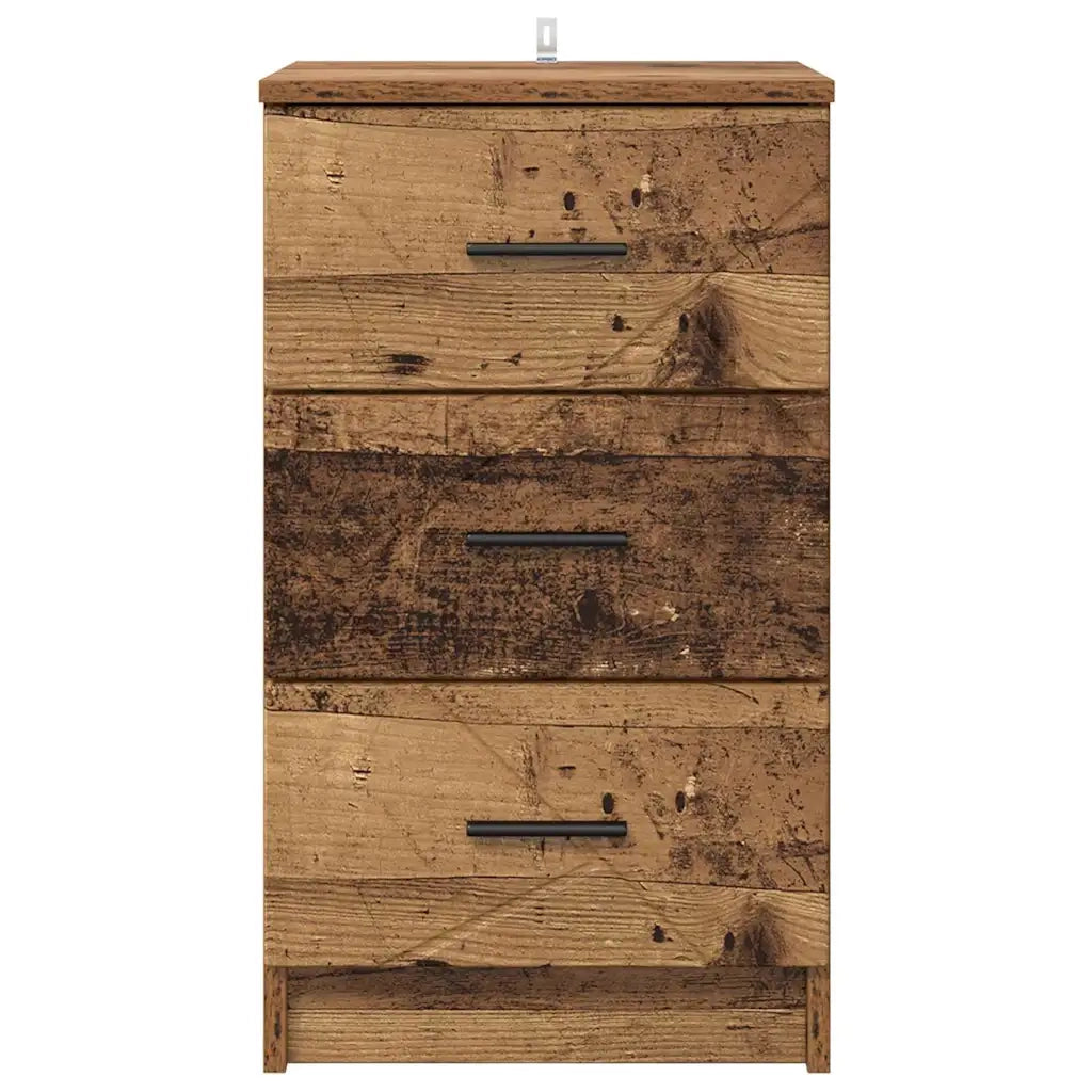Armadio da Notte con cassetto Legno vecchio 38 x 38 x 66 cm 883382