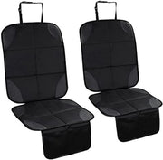 Protezione Isofix per Sedili Auto Universali, 2 pezzi, Antiscivolo, Impermeabile, Con Tasche Organizzative, Adatto per Bambini, Bambini e Animali Domestici (Nero)
