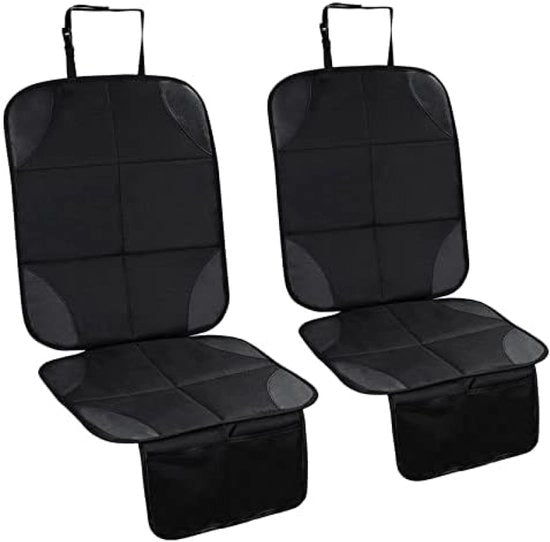 Protezione Isofix per Sedili Auto Universali, 2 pezzi, Antiscivolo, Impermeabile, Con Tasche Organizzative, Adatto per Bambini, Bambini e Animali Domestici (Nero)