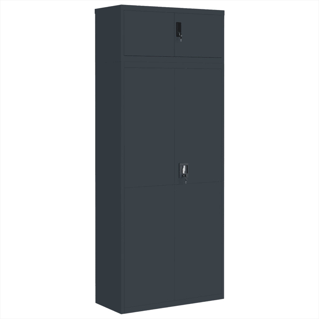 Armadio Classificatore Antracite 90x40x220 cm in Acciaio 3188332