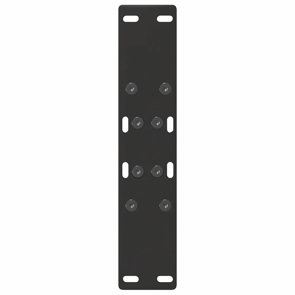Gambe per Tavolino da Caff¨¨ a Forma di A 2 pz-Set di 2 Gamba per Tavolo Nere 38x(42-43) cm Acciaio